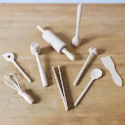 9 Piece Wooden Utensils Set -Toy Sale Store heaven in earth childrens wooden cook set kitchen kitchenware utensils 4 1024x1024 2x 00191af3 6688 4855 b2b5 290d30162927