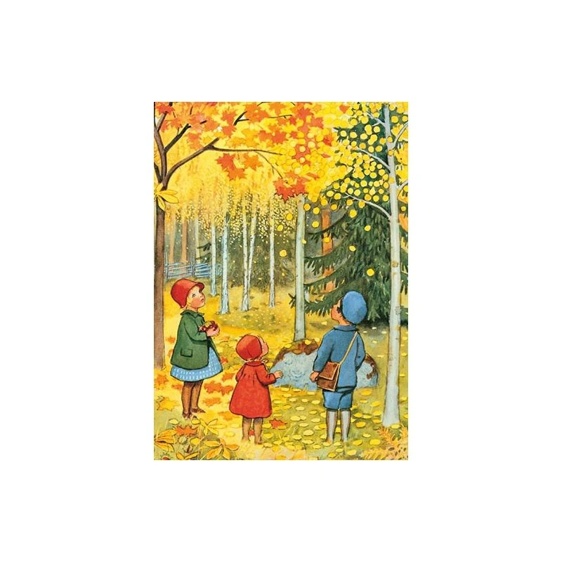 Postcard -October- Elsa Beskow 1 Postcard -October- Elsa Beskow