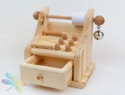 Wooden Cash Register By Drei Blatter -Toy Sale Store till money register Drei blatter 002